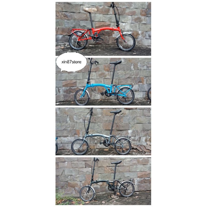 SEPEDA LIPAT TIGA 16 INCH 3 SPEED TRIFOLD EURONATION / SAKONI ALPHA BIKE SELI FOLDINGBIKE ASLI ORIGI