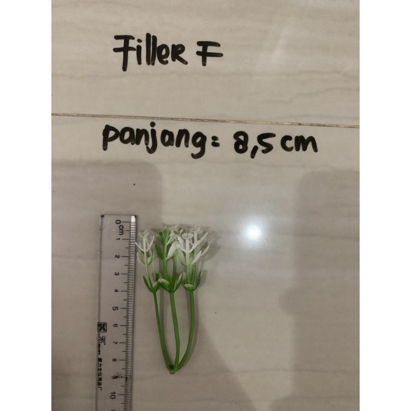 Filler bunga palsu 1 pak isi 100 pcs. Hiasan bunga. Pemanis bunga-Type f - 9cm