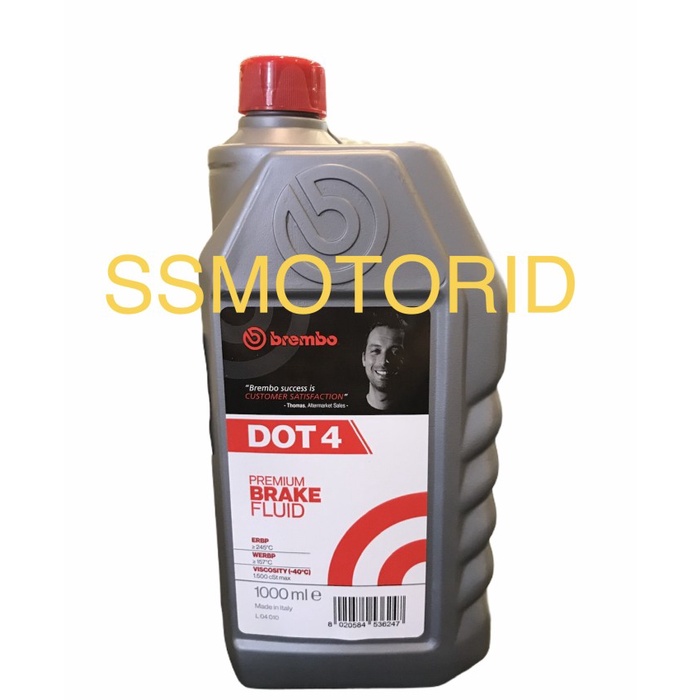 Brake Fluid Dot 4 1Liter Brembo Original - Minyak Rem - Oli Rem Dot 4