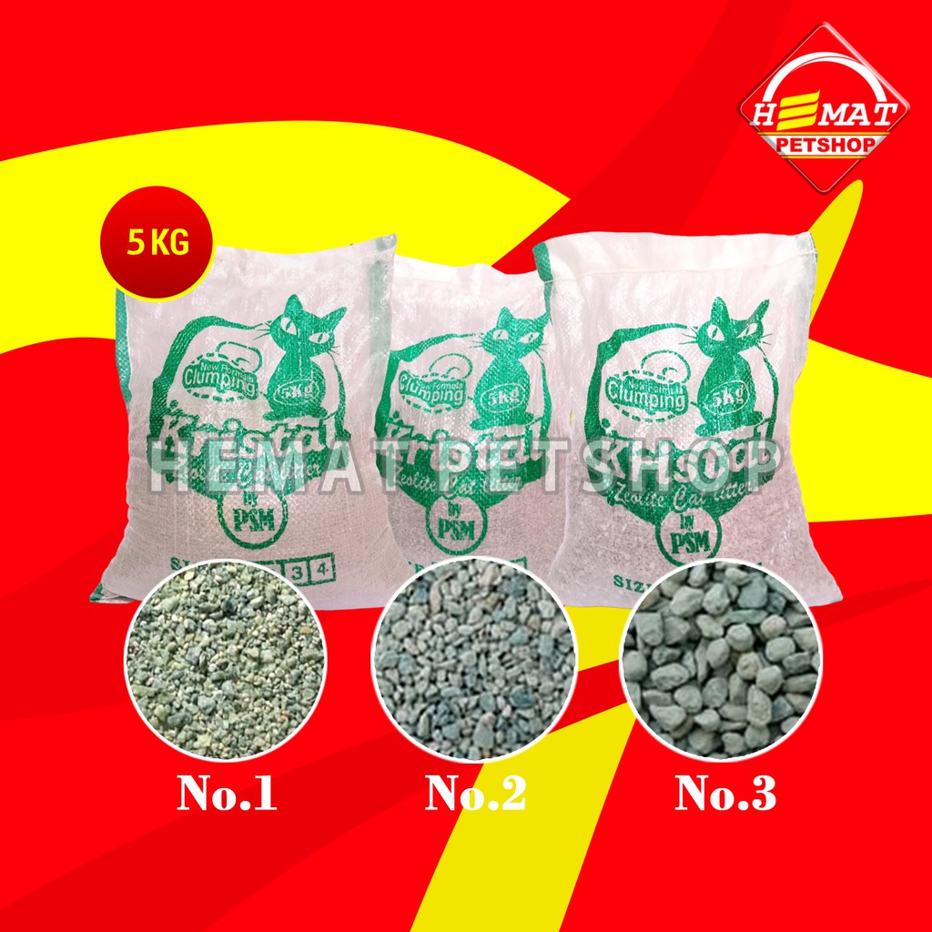 Pasir Kucing Hamster Zeolit zeolite 5 KG