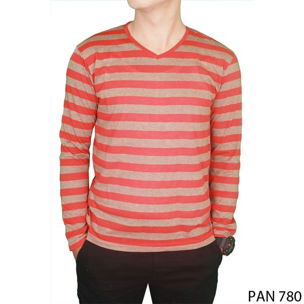 Men Long Sleeved Outfit Tshirts Salur Orange – PAN 780