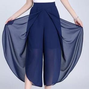 CELANA KULOT YIFEI ROK CHIFON FASHION KOREA 7/8 MODIS TRENDY KEKINIAN KOREAN STYLE ELEGAN CELANA PES