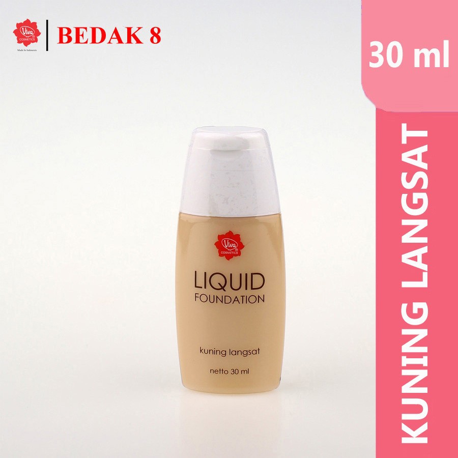 Viva Liquid Foundation 30ml/ Kuning Langsat/ Kuning Pengantin/ Natural