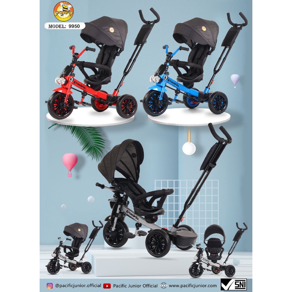 SEPEDA RODA 3 ANAK TRICYCLE PACIFIC PC-9950
