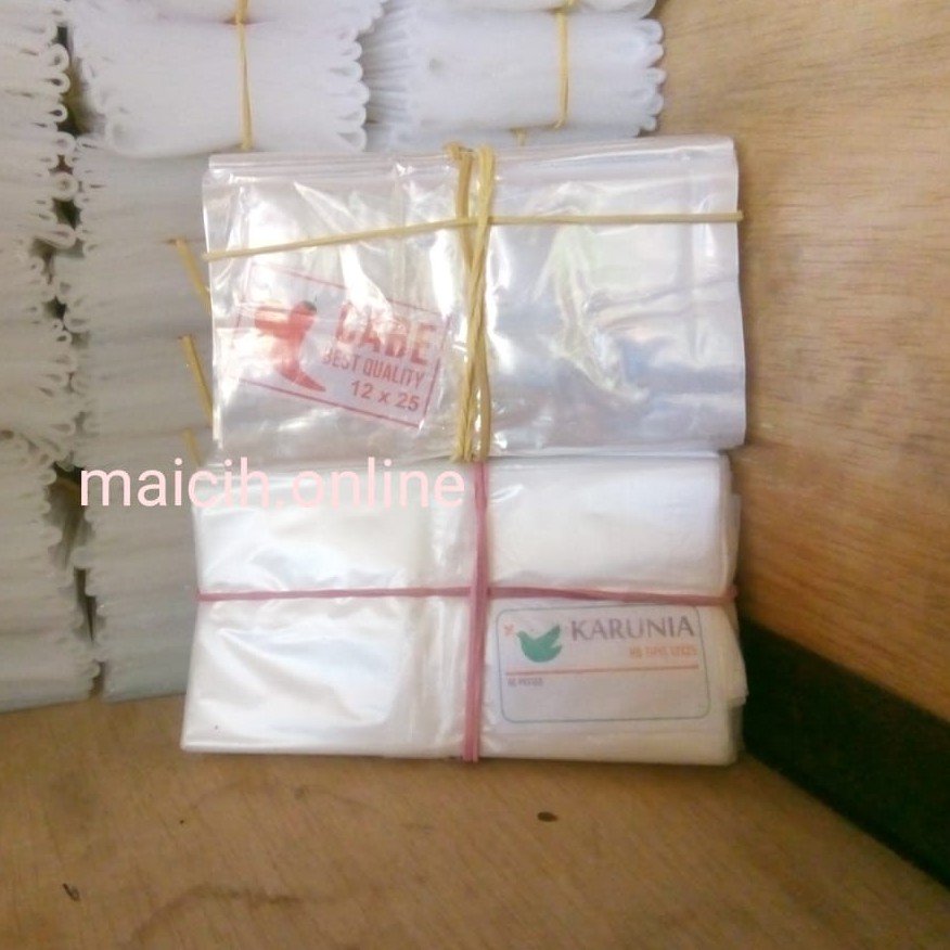 Plastik Setengah Ukuran 12cm x 25cm