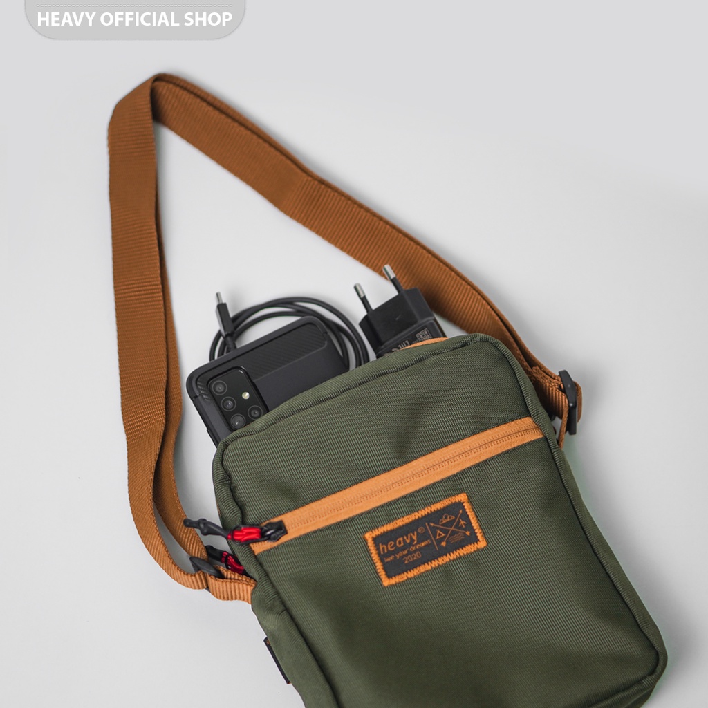 Heavy Official Shop ~ Tas Selempang Pria Casual Slingbag Heavy Original Green Army