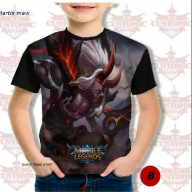 PROMO Kaos Anak Mobile Legends Termurah - Martis Maw