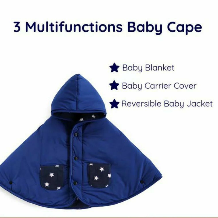 CuddleMe Baby Cape Original Cuddle Me Jaket Mantel Anak Bayi Balita Laki Laki Perempuan Boy Girl Cowok Cewek 0 6 12 Bulan 1 2 3 Tahun-3