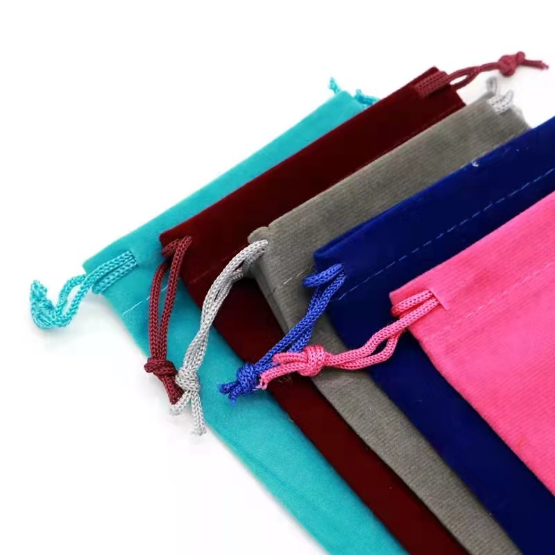 Pouch serut drawstring / pouch beludru Velvet Suede / bludru premium Tanpa kuncup warna Harga/5Pc