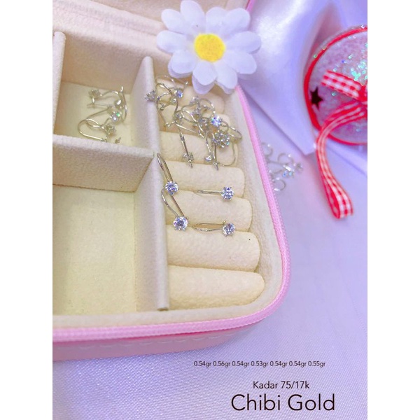 CHIBIGOLD - Anting emas Diamond looks model Daisy anting soliter nagita #chibigold