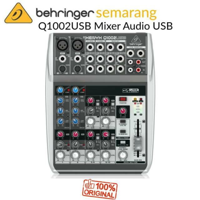 Behringer Q1002USB - Q1002 USB Xenyx MIXER Audio USB Soundcard untuk Recording