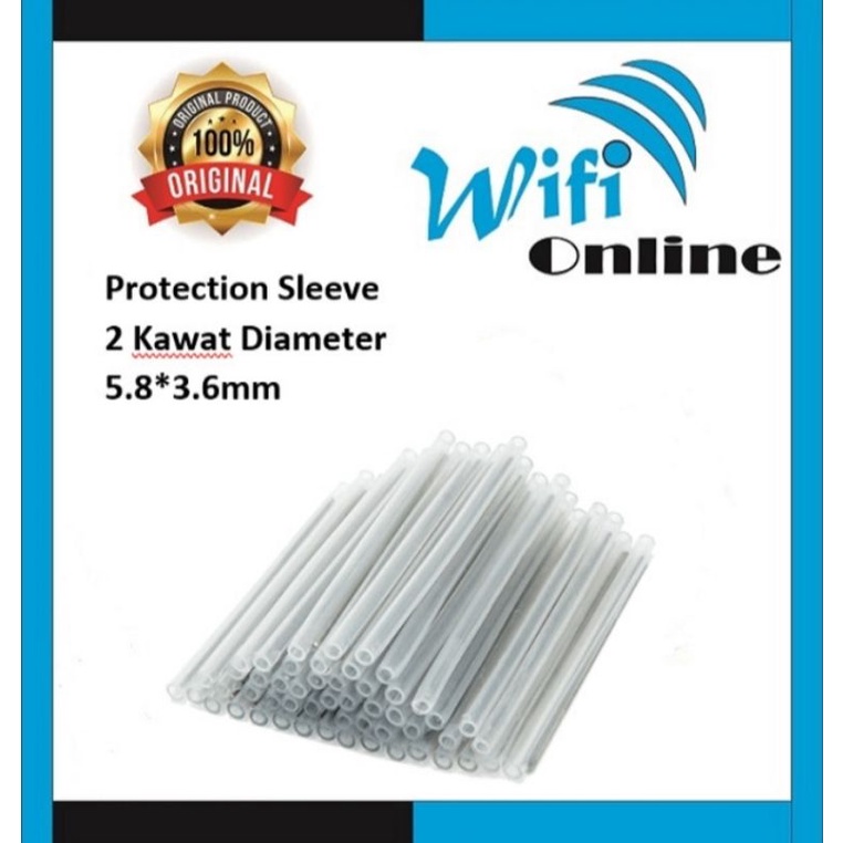 Protection Sleeve 2 Kawat Diameter 5.8*3.6mm (isi 50biji)