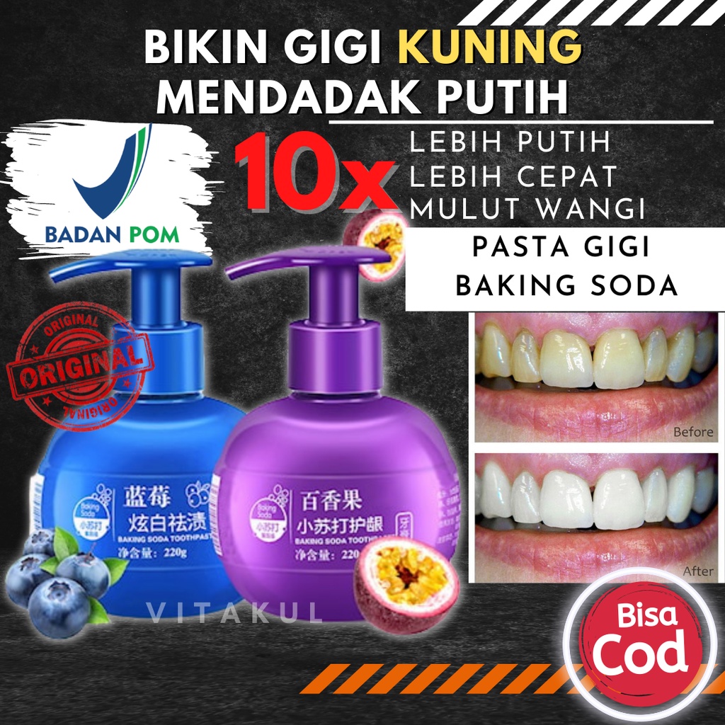 Pemutih Gigi Permanen / Pemutih Gigi Dan Penghilang Karang Gigi / Pemutih Gigi Kuning / Pemutih Gigi