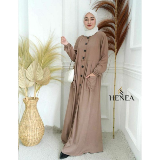 DRESS GAMIS TWILL POLOS REMAJA KANCING DAN SAKU DEPAN TERBARU