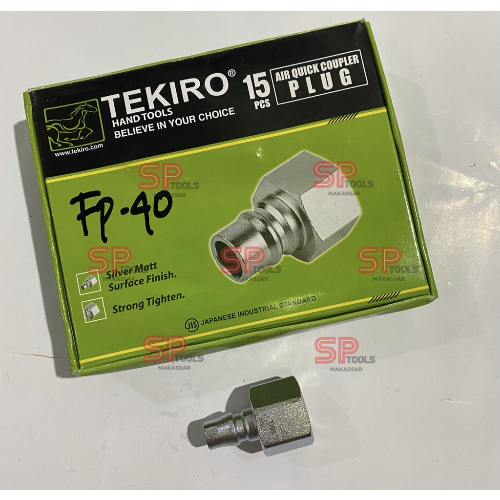 QUICK COUPLER PF 40 TEKIRO / NEPEL SAMBUNGAN SELANG ANGIN PLUG TEKIRO 1PCS