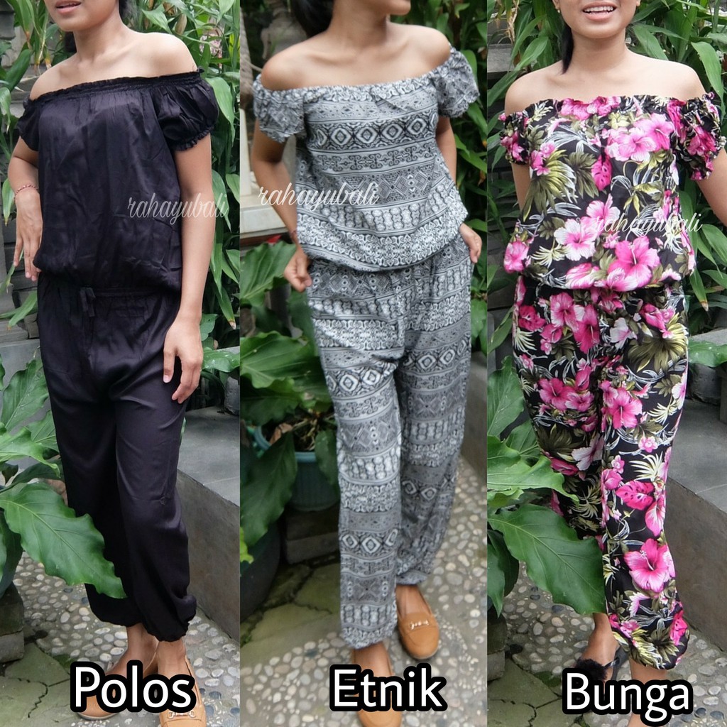 Jumpsuit Panjang Bali Model Sabrina Shopee Indonesia