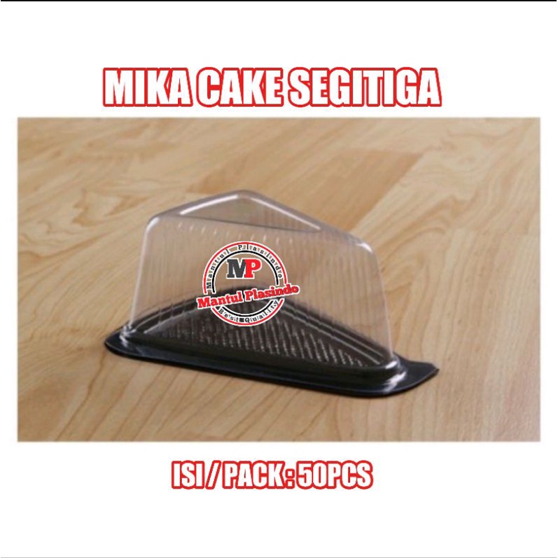 isi 50pcs Mika Cake Segitiga / Mika Kue Potong /CT Segitiga Kecil