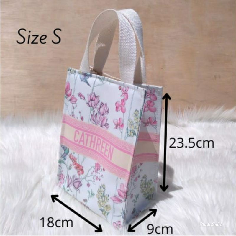 SIERRA BAG PREMIUM S ZIPPER KANCING MAGNET Custom Print Motif Nama TAS TOTE BAG WANITA KEKINIAN MURA