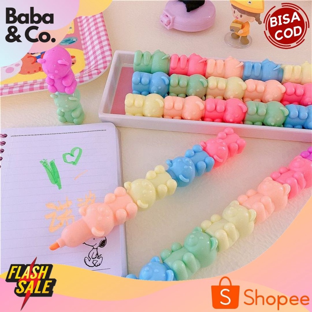 

STABILO GUMMY BEAR HIGHLIGHTER LUCU GUMMY BEAR STABILO MURAH UNIK LUCU ALAT TULIS SEKOLAH ALAT TULIS KANTOR ATK MURAH BISA COD