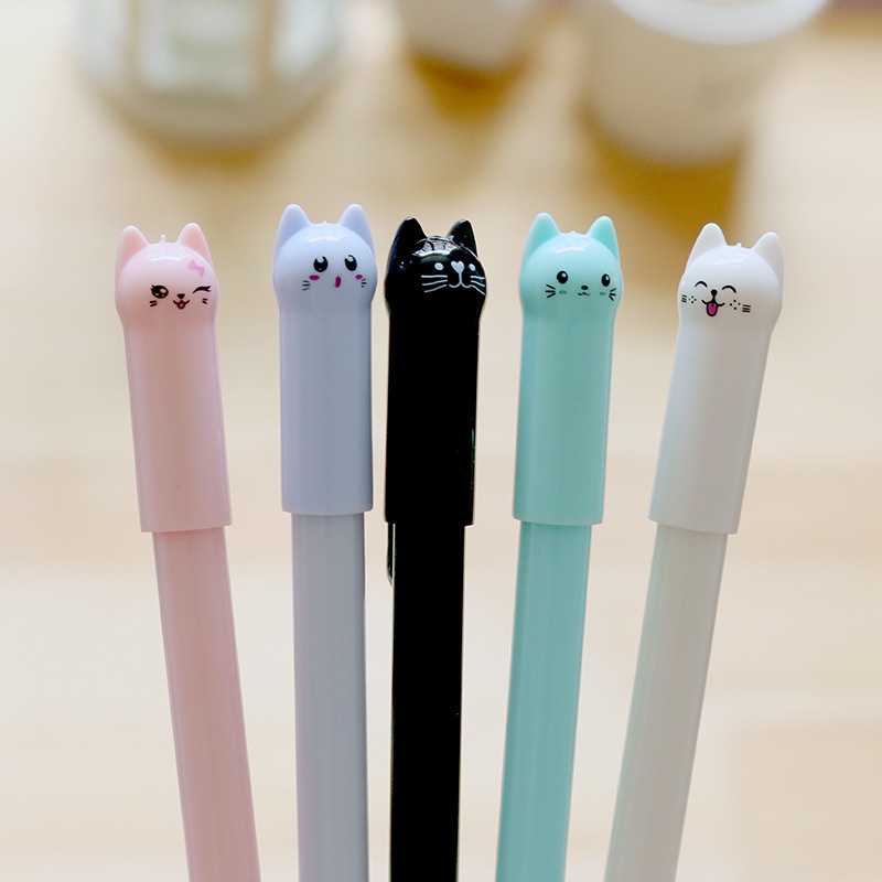 Pena Karakter Kucing/ Pulpen Lucu Kucing / Pena Motif Kucing Cute Unik / TV-22