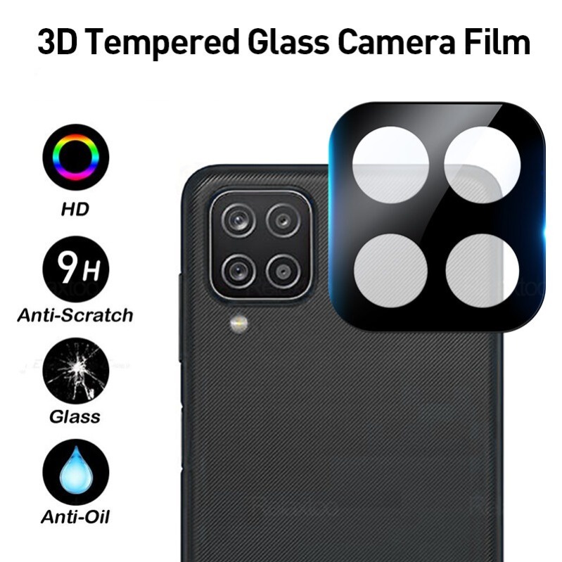 FULL FRAME 9H Vivo Y20 Y12S Tempered Glass Camera Screen Protector Pelindung Kamera