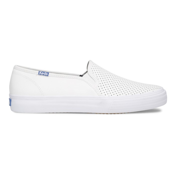 keds double decker white leather