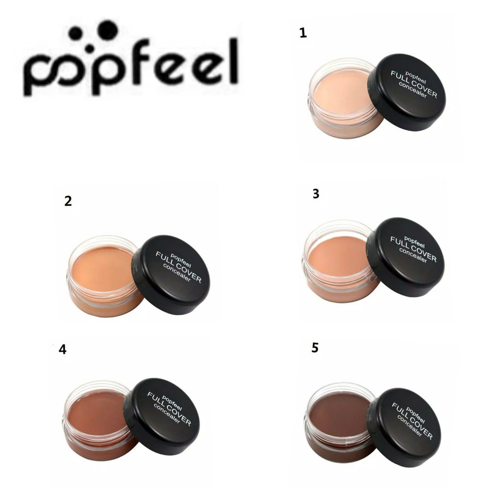 POPFEEL Concealer Full Cover Foundation Make Up Wajah Kosmetik