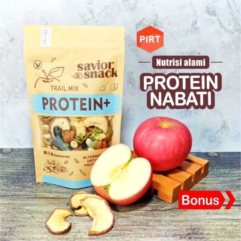 

Savior Snack Trail Mix PROTEIN+ (Almond, Kacang Tanah, Pistachio, Pumpkin Seed, Dark Raisin & Apel Kering)