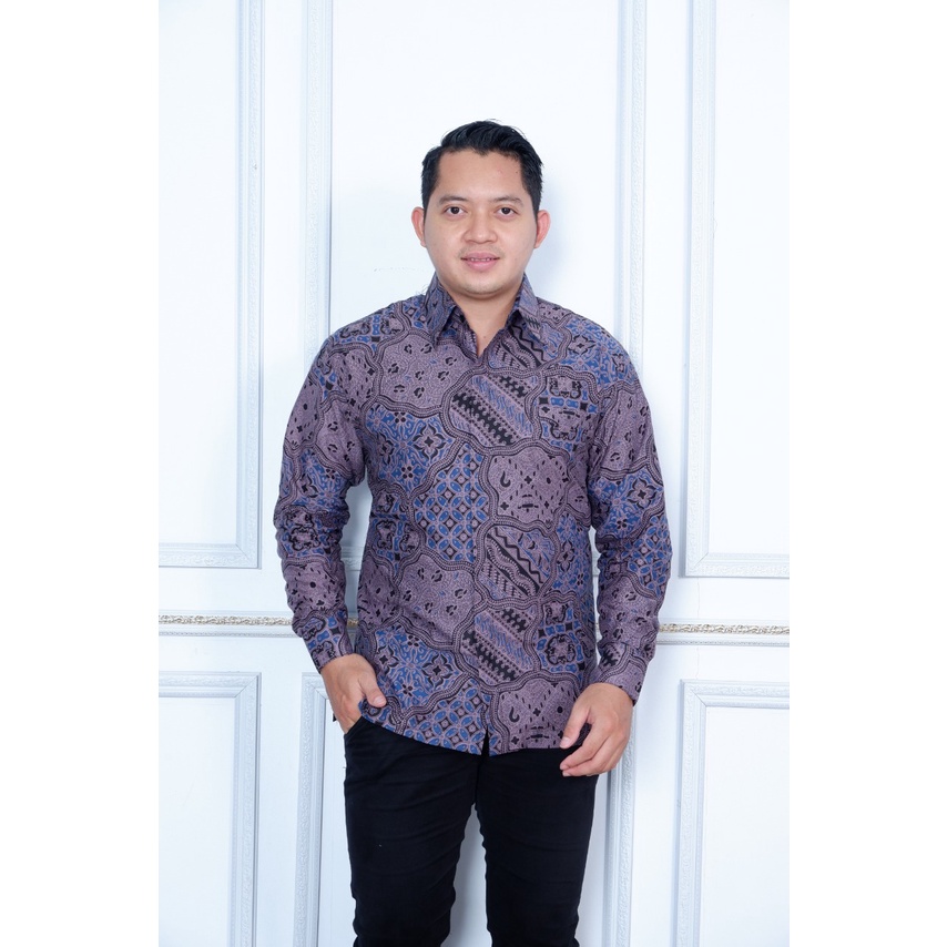 JAGADMUDA PANJANG KEMEJA BATIK PRIA LENGAN PANJANG KATUN FULL FURING HEM BAJU SERAGAM KANTOR MODERN