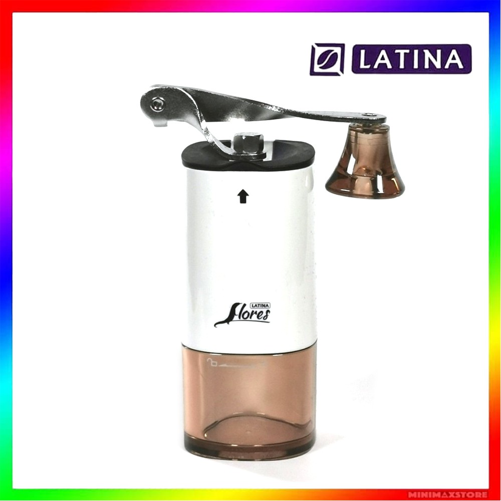 Latina Flores Mini Coffee Grinder Gilingan Manual Burrs Latina Flores Mini Coffee Grinder Gilingan Manual Burrs