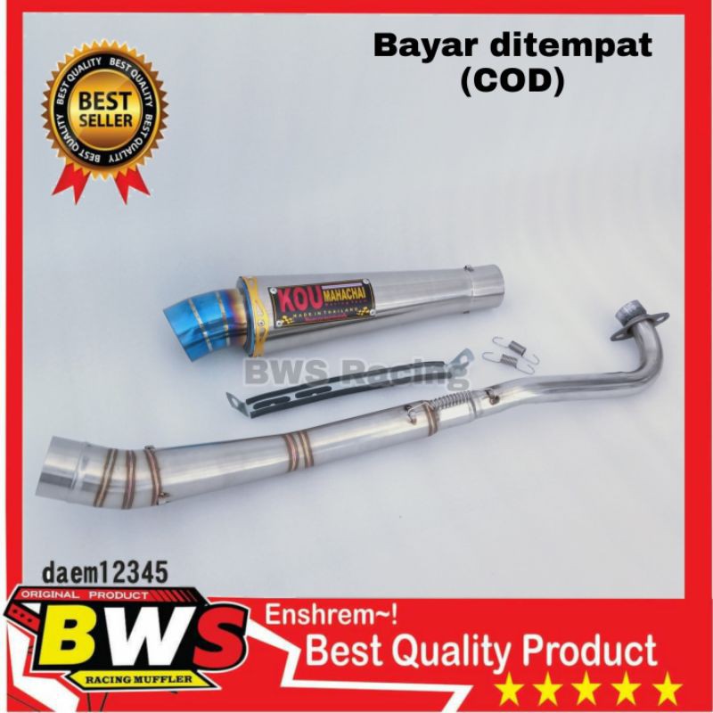 Knalpot Kou supra125 Jupiter Vega blade