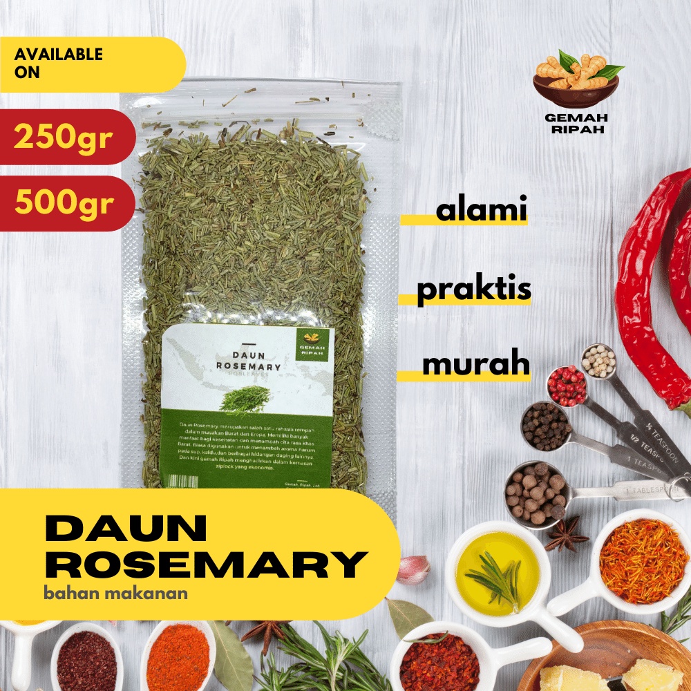 

Daun Rosemary Bubuk 250gram 500gram 1kg Daun Rosemary Kering Rosemary Bubuk Rosemary Oil Rosemarry Italian Herbs Italian SeasoningFlakes Aromaterapi Garnish Bumbu Steak Daging Wagyu Steak Tenderloin Meltique Beef Thyme Leaves Ayam Panggang 250gram 500gram