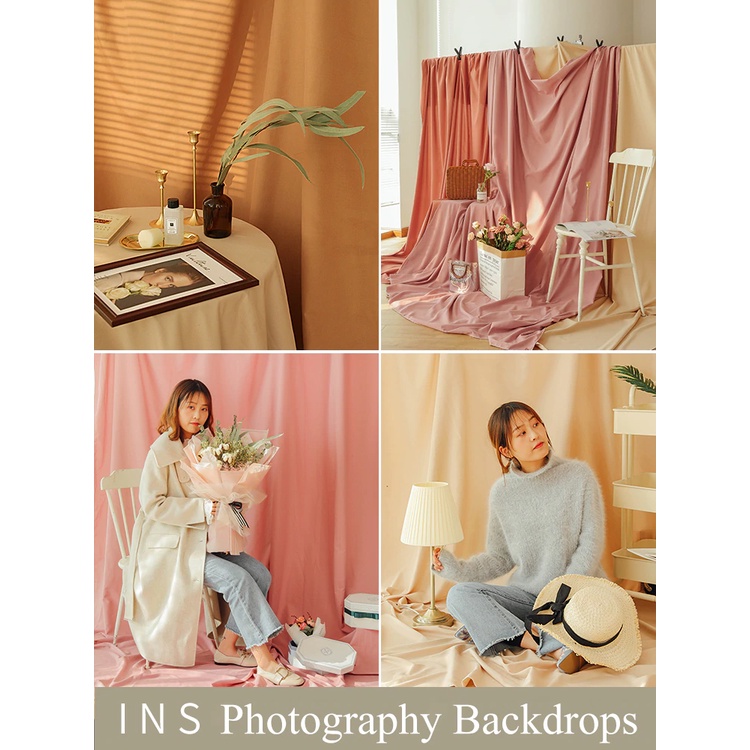 Kain Polos untuk Background fhoto aesthetic/ backdrop fhoto kain katun micro lembut Grade A