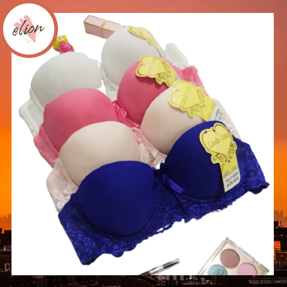 Push Up Bra BH Wanita ELION TA003 32A-36A Bra Kawat Bahan Halus