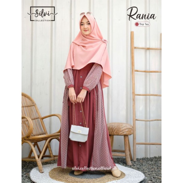Pelunasan dan Pengiriman Rania Dress Thaitea L by Silvi Collection