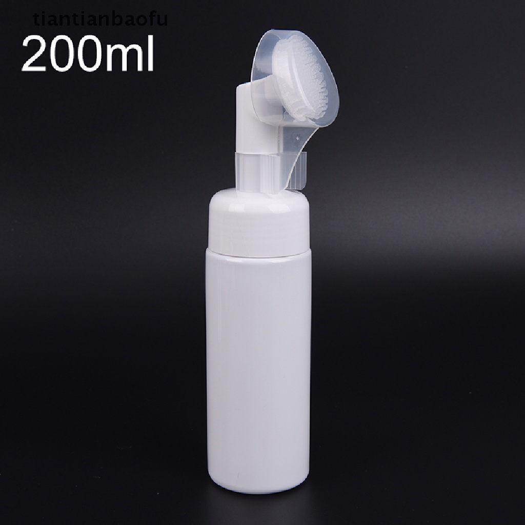 [tiantianbaofu] 1pc Foaming Bottle Froth Pump Soap Mousses Liquid with Cleansing Brush Boutique