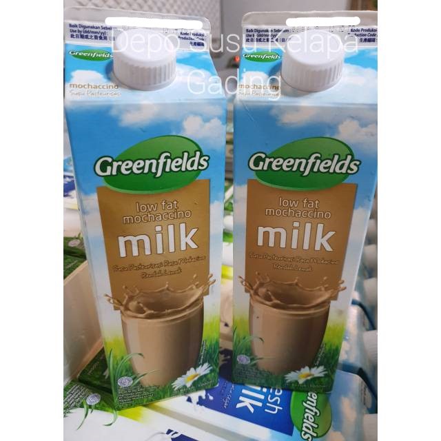 Susu Greenfields Fresh All Varian 1L | Coklat Skim Strawberry Mocha Low fat Greenfield Milk Jersey 1,8 1.8 liter jumbo Freshmilk