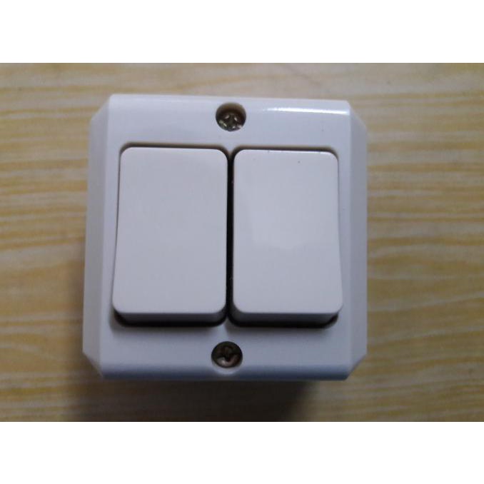 Hot Sale Broco Saklar Tempel / Outbow 2 Tombol Berkualitas