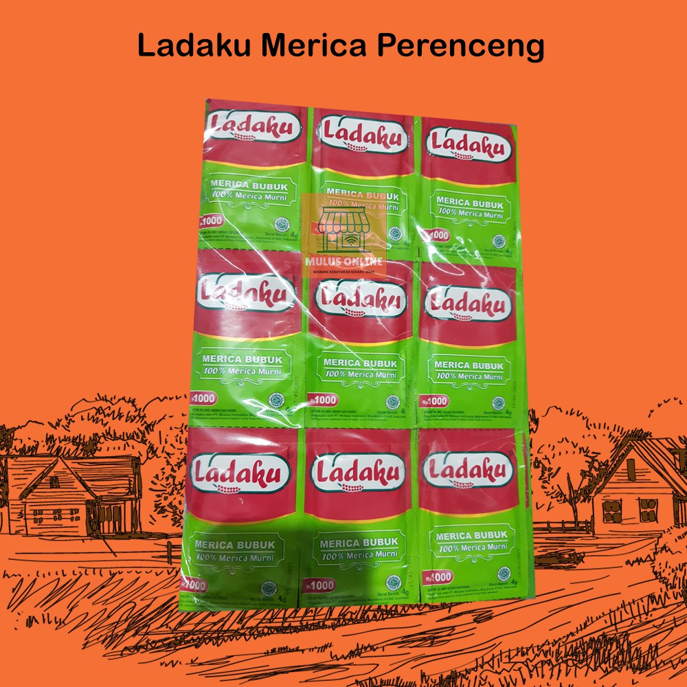 

Ladaku Merica Bubuk Spices White Pepper asli 100% kemasan sachet Pack isi 6 Renceng