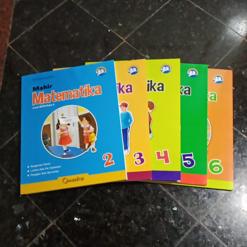 Buku Mahir Matematika kelas Sd 2,3,4,5,6,II,III,IV,V,VI. Penerbit Quadra, Tim Pena Cendekia, Kurikul