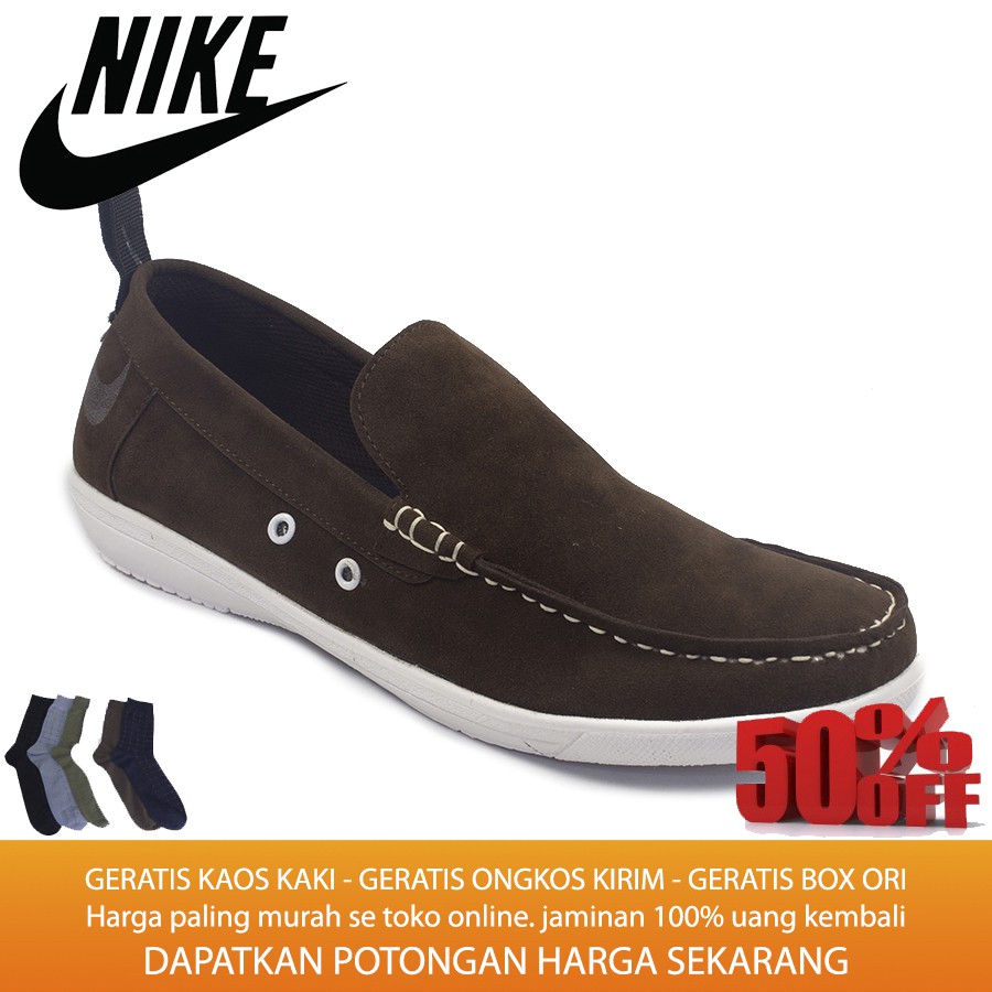 sepatu murah nike smirh coklat