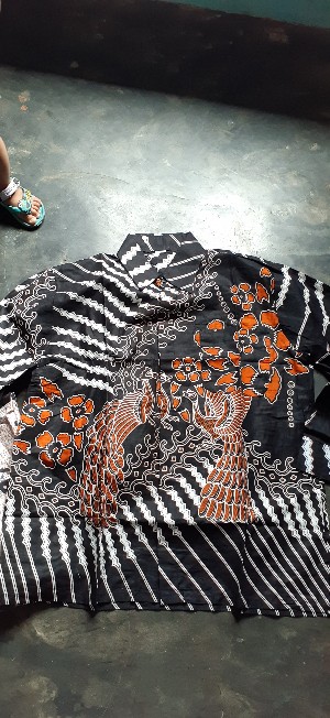 Bswart Batik Hrb026 Kenongo Hem Pendek Padi Pekalongan M L Xl Batik Pria Murah Modern Grosir