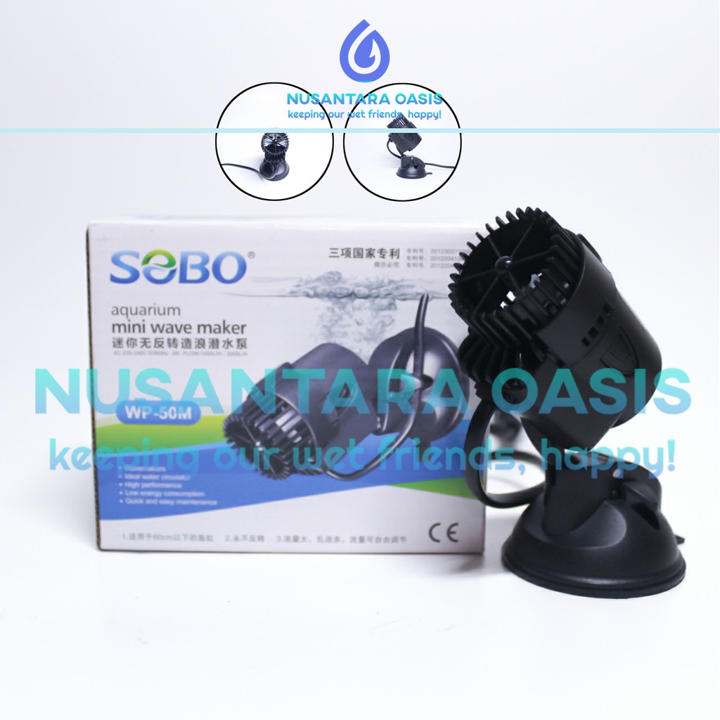 WAVE MAKER SOBO WP 50 M AQUARIUM AQUASCAPE AKUARIUM PEMBUAT GELOMBANG