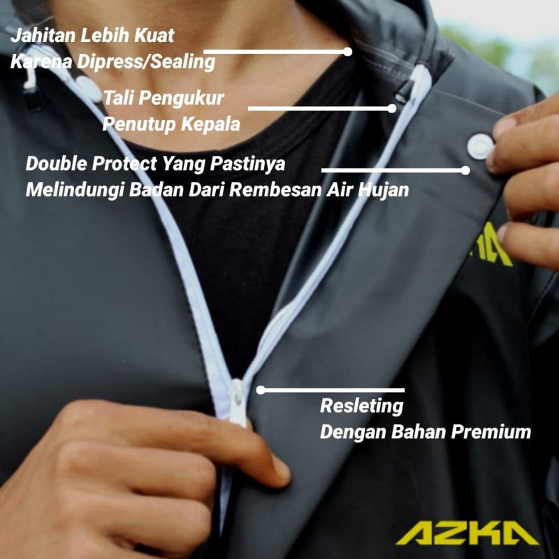 Jas Hujan Pria Dan Wanita Anti Air Terbaik Awet dan Tahan Lama Azka