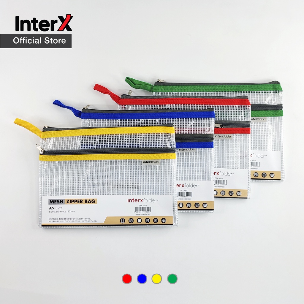 

InterX Zipper Mesh Bag A5