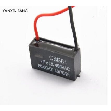Kapasitor Segi 5uF 450 V VAC Untuk Kipas Angin Capacitor 5 uF 450V