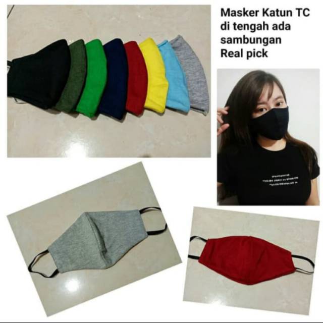Masker kain tali karet