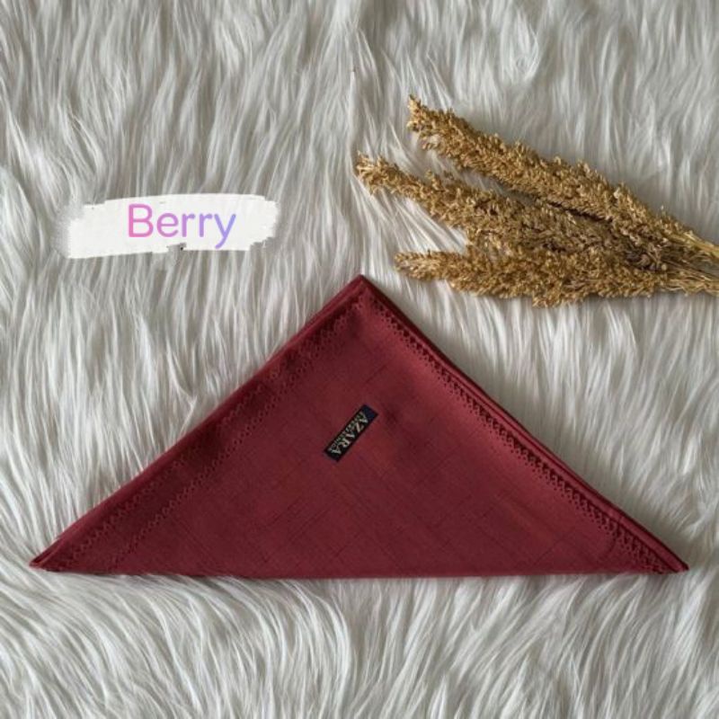 Jilbab SANDI MORSE LC azara voal waffel lasercut terbaru kerudung segiempat murah grosir terbaru-Sanmor Berry