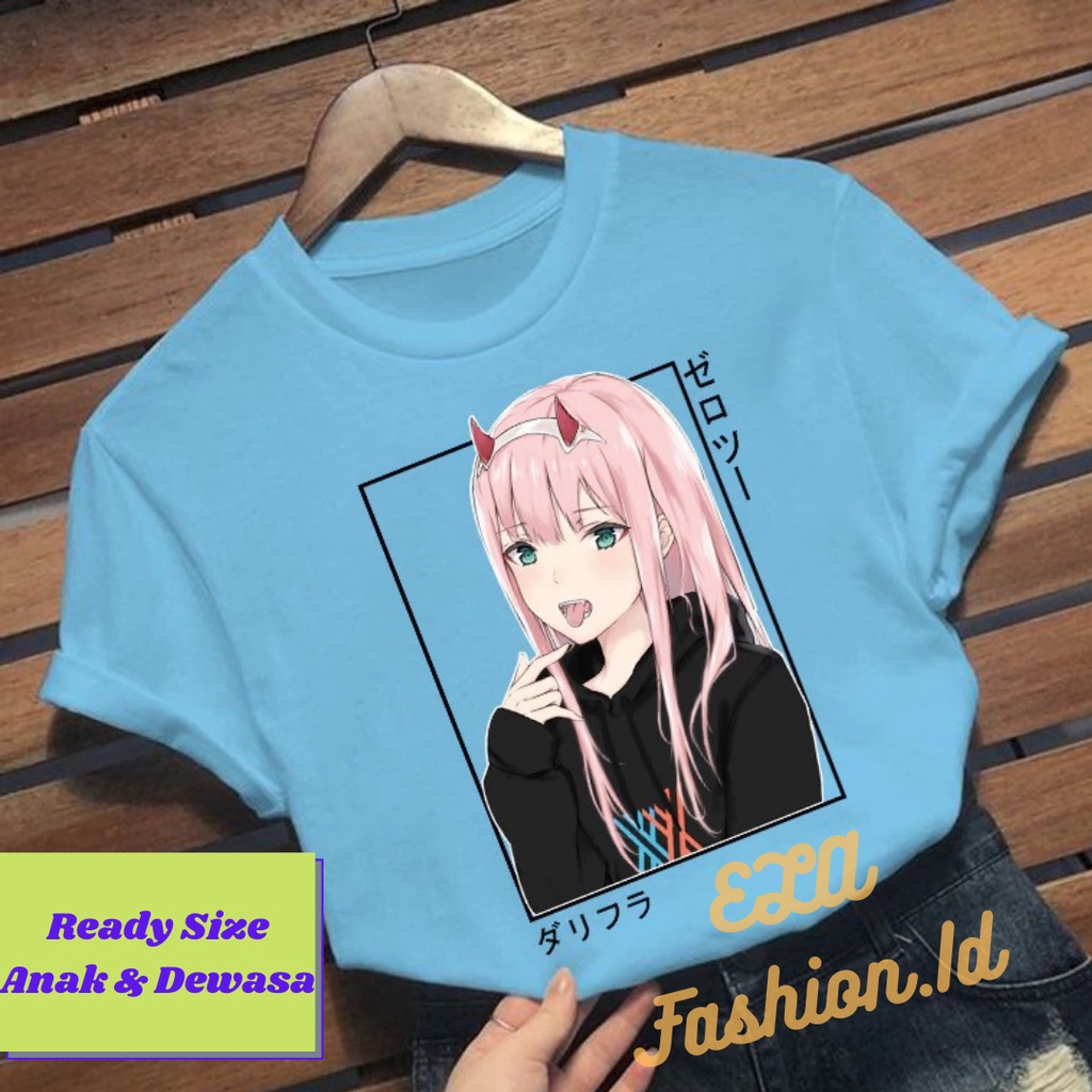 Kaos Anime Darling in The Franxx Kaos Zero Two / Baju Zero Twenty Two
