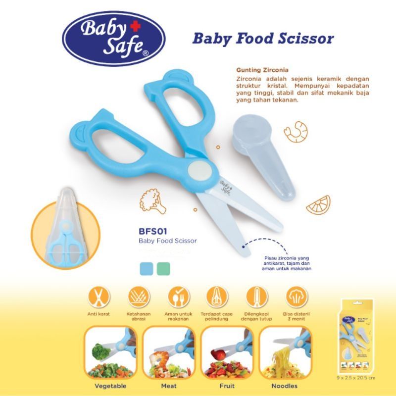 Baby Safe BFS01 Baby Food Scissor Gunting Makanan